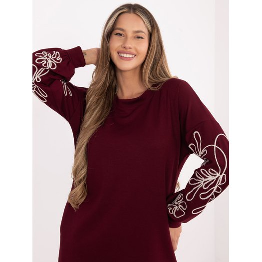 Sukienka-RV-SK-A1064.95-bordowy 1