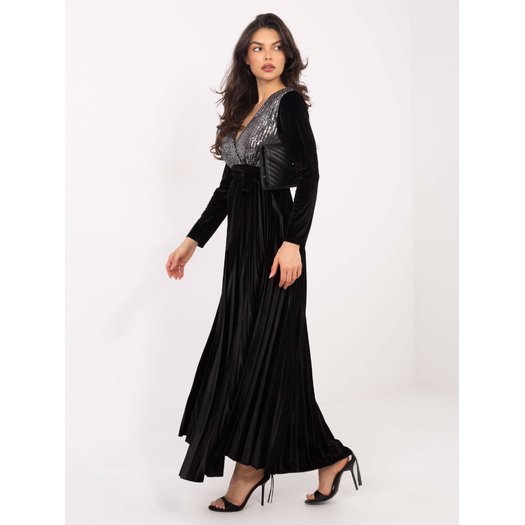 Sukienka-IT-SK-16919.04P-czarno-srebrny 3