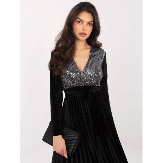 Sukienka-IT-SK-16919.04P-czarno-srebrny 2