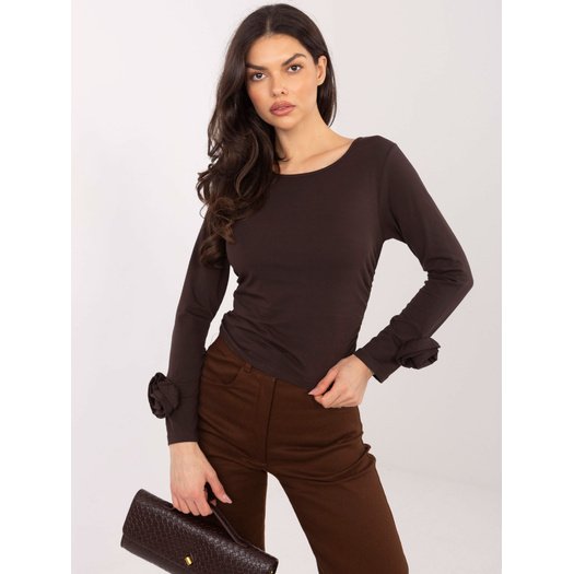 Bluzka-IT-BZ-22079.55-ciemny brązowy 1