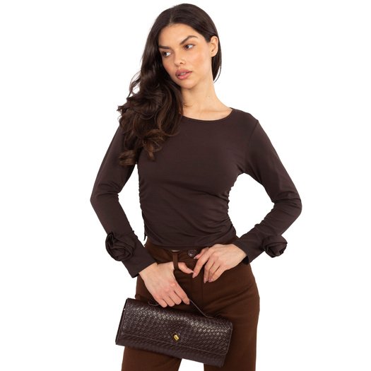 Bluzka-IT-BZ-22079.55-ciemny brązowy