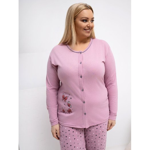 Piżama-DU-PI-FP-509.99P-ciemny r&oacute;żowy