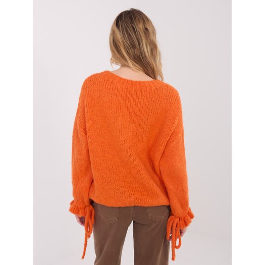 Sweter-MI-SW-1512.28-pomarańczowy