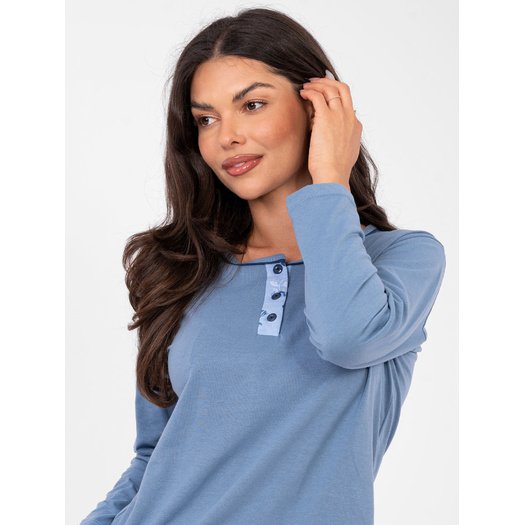 Piżama-DU-PI-FP-007.69-szaro-niebieski