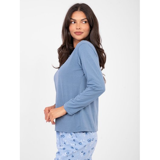 Piżama-DU-PI-FP-007.69-szaro-niebieski 2