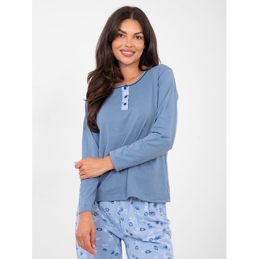 Piżama-DU-PI-FP-007.69-szaro-niebieski 4