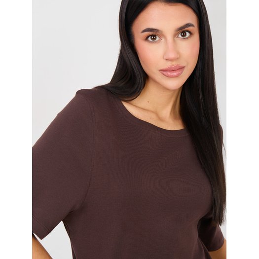 T-shirt-RV-TS-A1090.30-ciemny brązowy 5