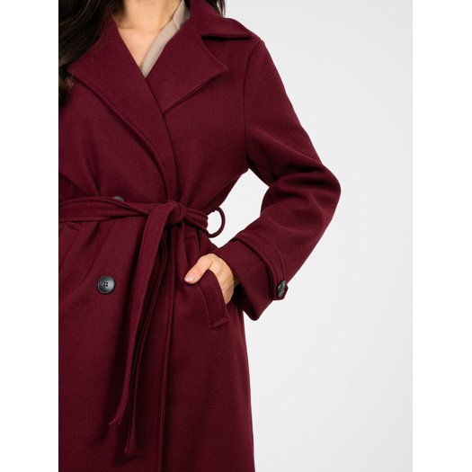 Płaszcz-IT-PL-97035.16-ciemny czerwony 2