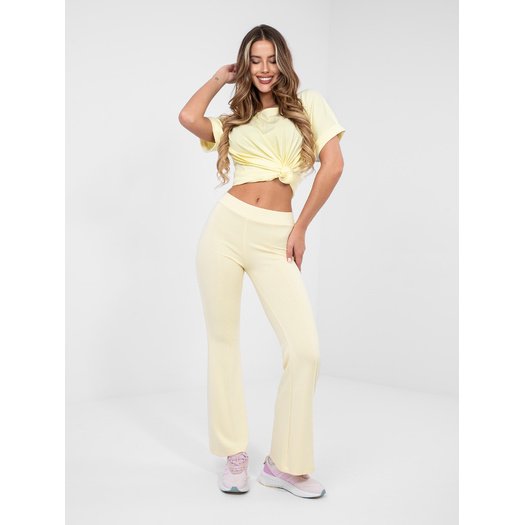 Spodnie dresowe-RV-DR-A1060.81-jasny ż&oacute;łty 6