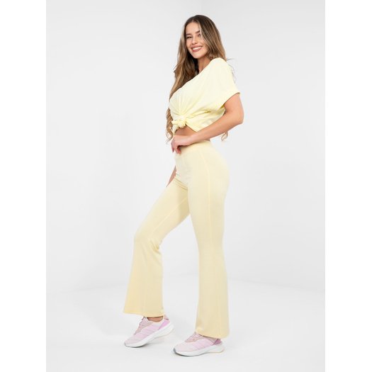 Spodnie dresowe-RV-DR-A1060.81-jasny ż&oacute;łty 4