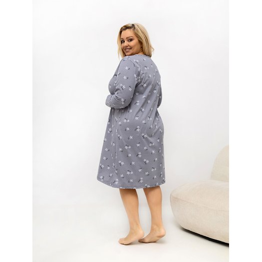 Koszula nocna-DU-KN-FP-606.09-ciemny szary 3