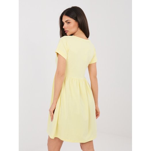 Sukienka-RV-SK-5672.03P-jasny ż&oacute;łty 2