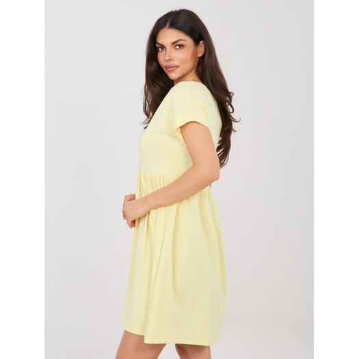 Sukienka-RV-SK-5672.03P-jasny ż&oacute;łty 4