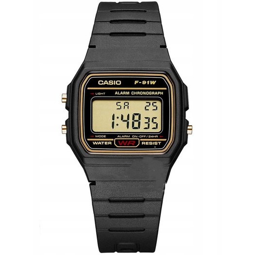 MEN S WATCH CASIO F-91WG-9QDF + BOX