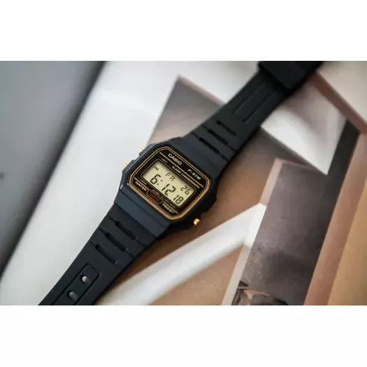 MEN S WATCH CASIO F-91WG-9QDF + BOX