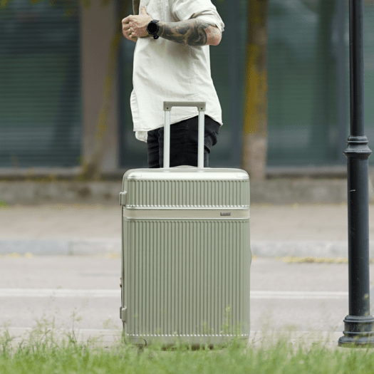 SUITCASE M 24   STL945 ABS DARK GREY