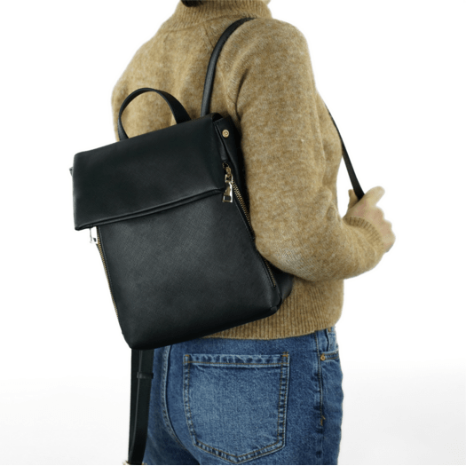 Torba weekendowa podr&oacute;żna sk&oacute;rzana Solier SL39 Astrin czarna 1