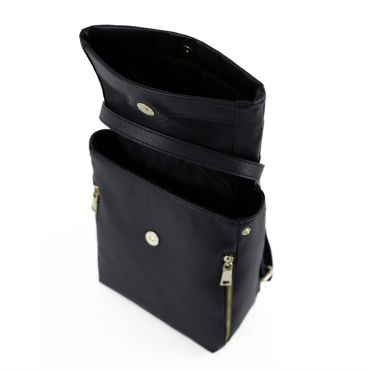 Torba weekendowa podr&oacute;żna sk&oacute;rzana Solier SL39 Astrin czarna 6