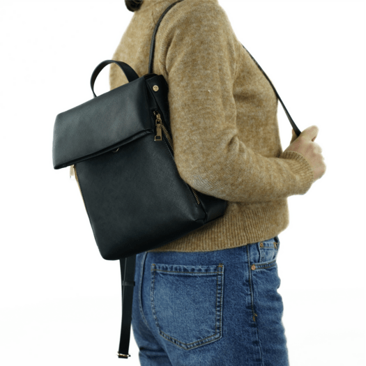 Torba weekendowa podr&oacute;żna sk&oacute;rzana Solier SL39 Astrin czarna 2