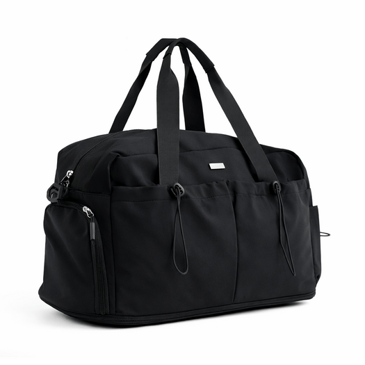 Torba weekendowa podr&oacute;żna sk&oacute;rzana Solier SL39 Astrin czarna 1