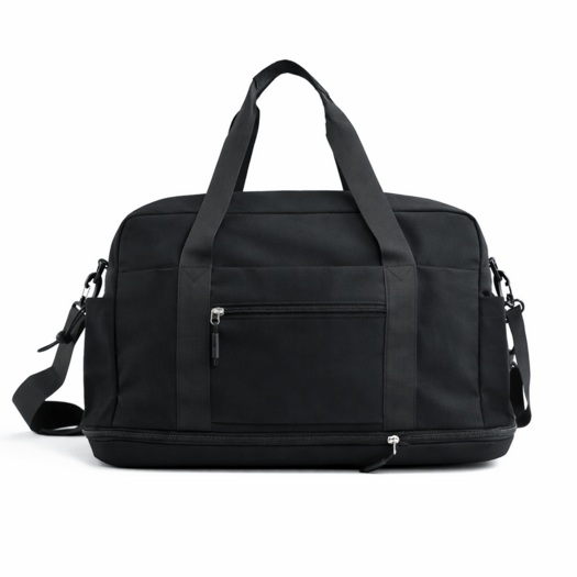 Torba weekendowa podr&oacute;żna sk&oacute;rzana Solier SL39 Astrin czarna 6