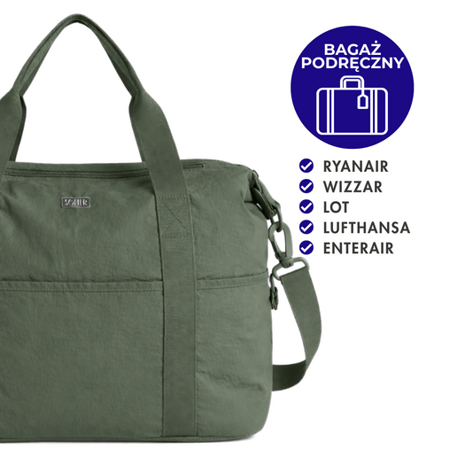 Large Women&rsquo;s Fabric Sports Bag Solier FB55 Viona &ndash; Green 1