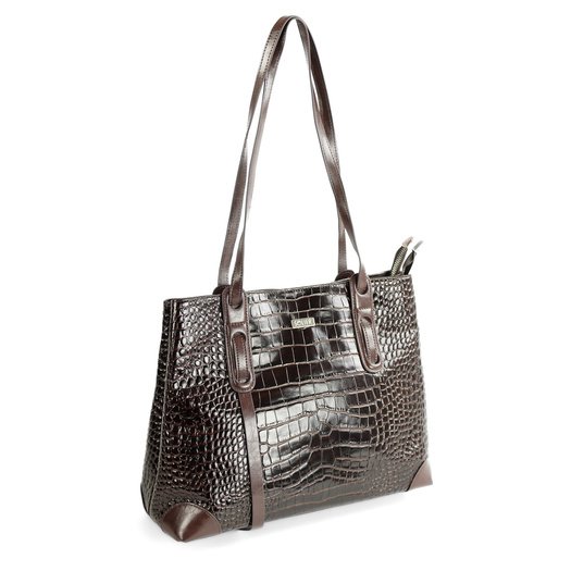 Large Leather Shopper Bag Solier FL56 Alen &ndash; Brown 5