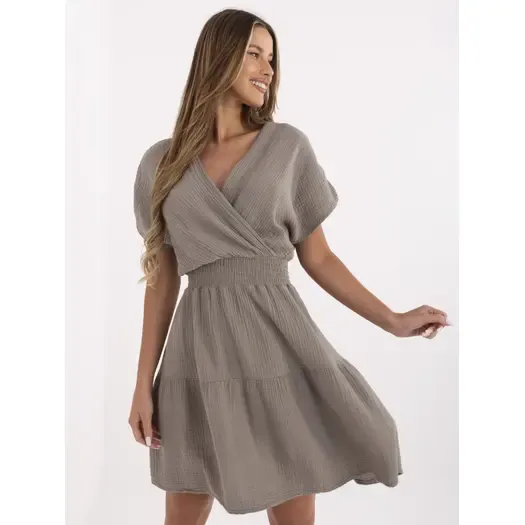 Sukienka-MI-SK-92160.00-ciemny bezowy