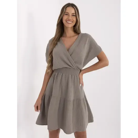 Sukienka-MI-SK-92160.00-ciemny bezowy 3