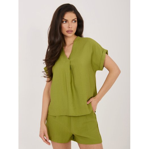 Bluzka-D60103M11235B3-oliwkowy 2