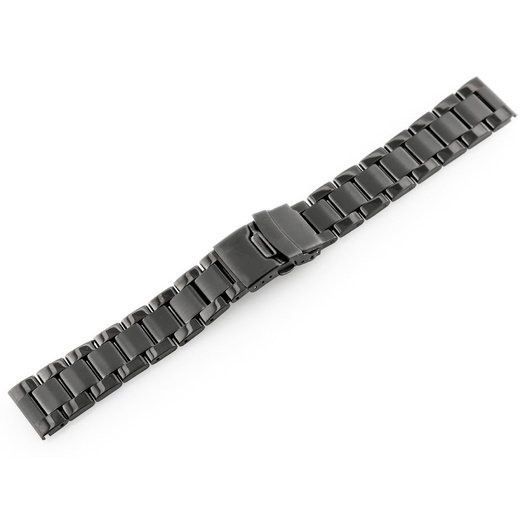 Bransoleta Pacific M3 - Solid Steel - czarna 18mm