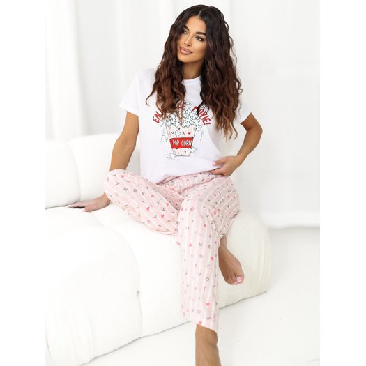 Piżama-CLM-PI-1581.09-jasny r&oacute;żowy 1