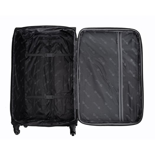 Large soft luggage XL Solier STL1651 black-green 5
