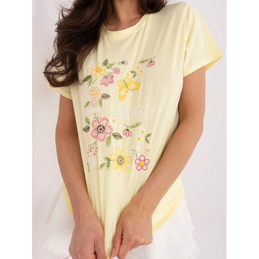 Marškinėliai moterims-IR-TS-R2670.30-jasny żółty 1