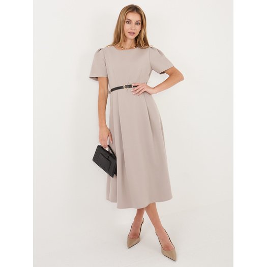 Sukienka-MI-SK-A2328.91-ciemny bezowy 1