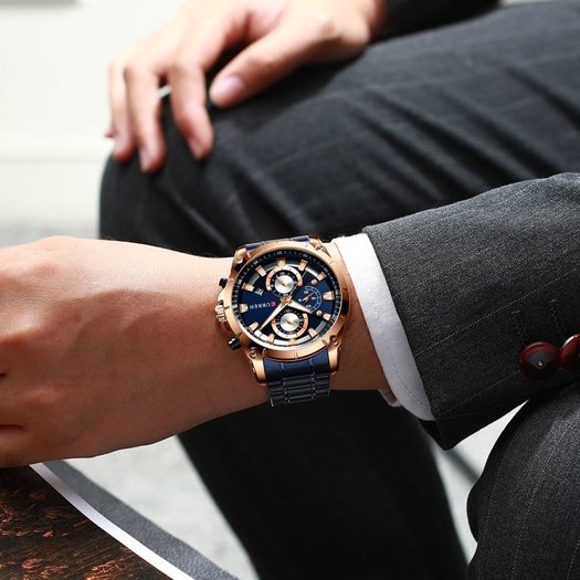 Laikrodis vyrams CURREN 8360 (zc020d) - Chronografas