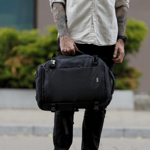 Lekki plecak miejski z kieszenią na laptopa plecak podróżny Solier SV24 TARREL Black 4