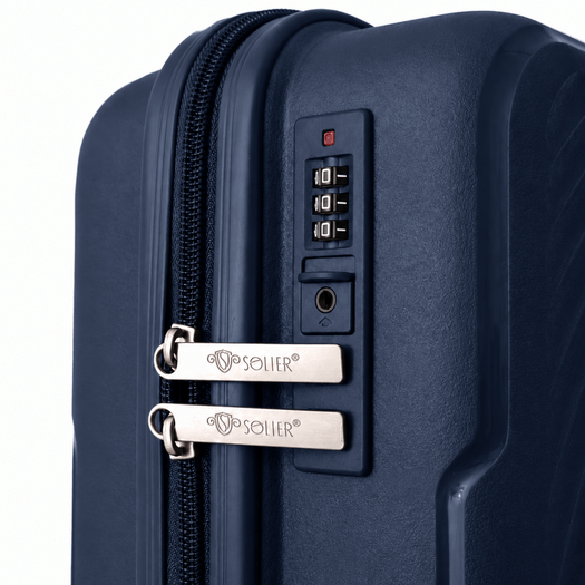 Solier S TORIDE 19  Navy PP Cabin Suitcase