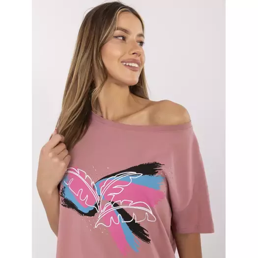 T-shirt-CLM-TS-1019.79-ciemny różowy