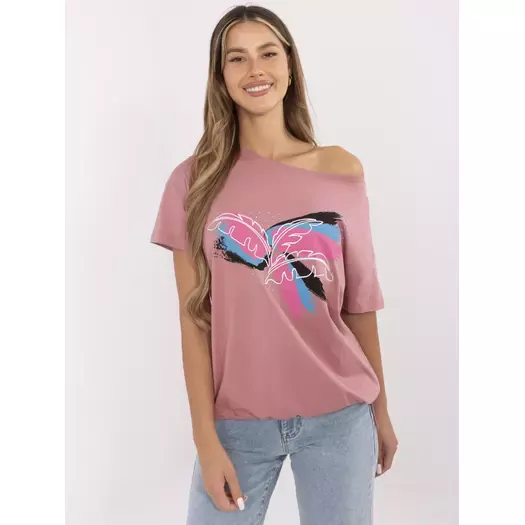 T-shirt-CLM-TS-1019.79-ciemny różowy