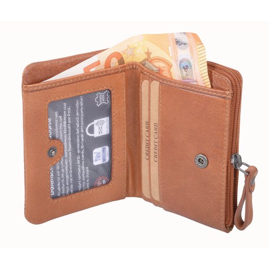 Maža piniginė moterims AVANCO 499-48-07 RFID - Ruda