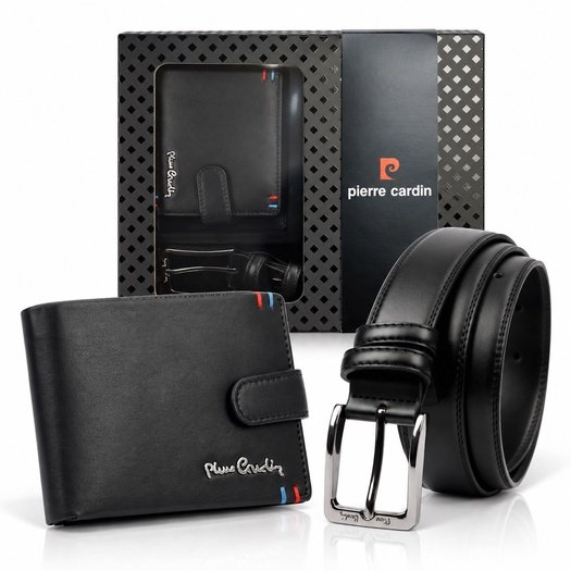 Dovanų rinkinys vyrams piniginė ir diržas Pierre Cardin ZP-010