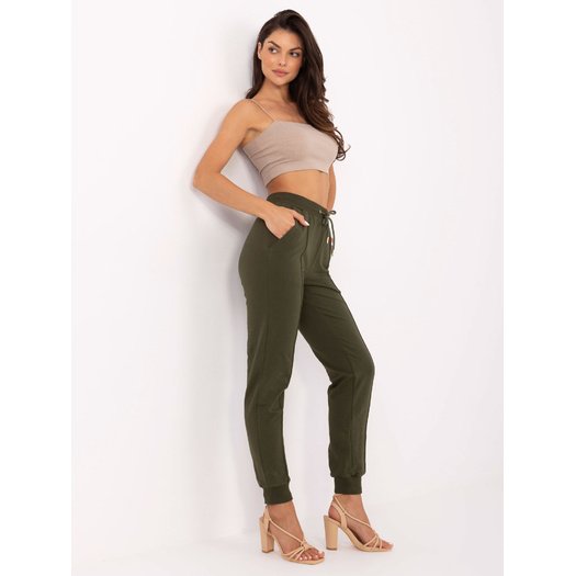 Spodnie dresowe-CLM-DR-1275.30-khaki