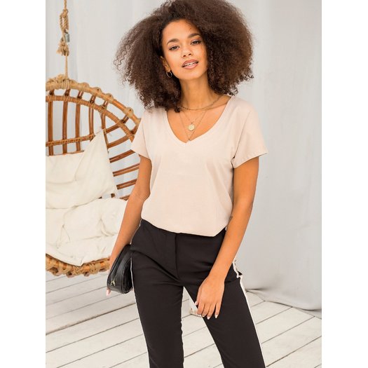 Marškinėliai-RV-TS-4832.01P-smėlio spalvos 42