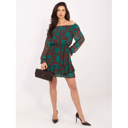 Suknelė-DHJ-SK-15015.56P-ruda 1