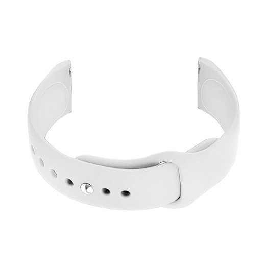 U21 20mm rubber watch strap - white