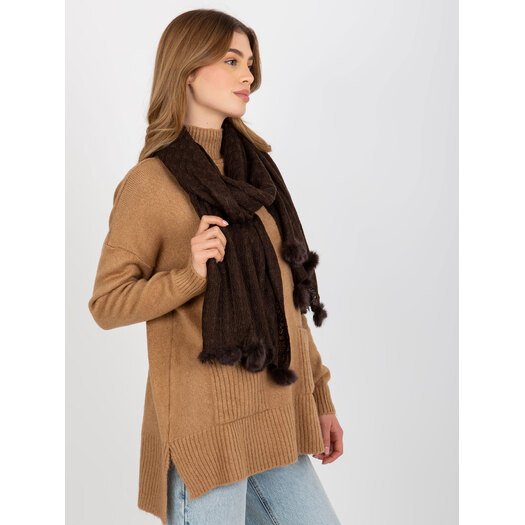 Szalik-AT-SZ-E-318.57P-ciemny brązowy 4