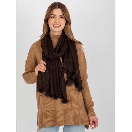 Szalik-AT-SZ-E-318.57P-ciemny brązowy 2