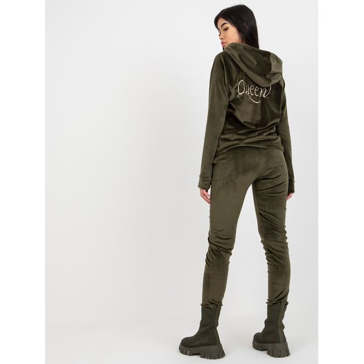 Veliūrinis komplektas moterims RV-KMPL-8443.98P-khaki