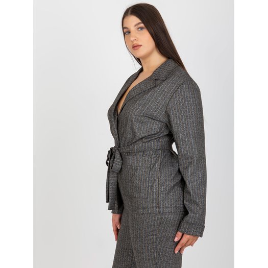 Švarkas moterims -LK-MA-507758-1.19P-pilka